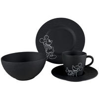 FRÜHSTÜCKSSERVICE Manufacture Rock Mickey 4-teilig  - Schwarz, Basics, Keramik - Villeroy & Boch