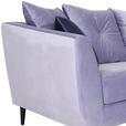 ECKSOFA Lila, Flieder Samt Zierkissen, Rückenkissen, Rücken echt  - Lila/Flieder, KONVENTIONELL, Holz/Textil (210/156cm) - Carryhome
