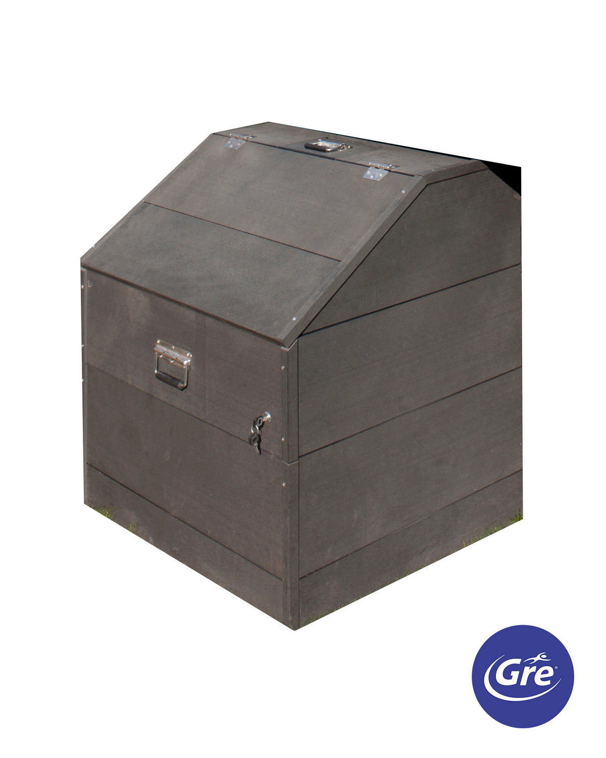 POOL-TECHNIKRAUM 2024  - Grau, KONVENTIONELL, Holzwerkstoff (80/89/60cm) - Gre