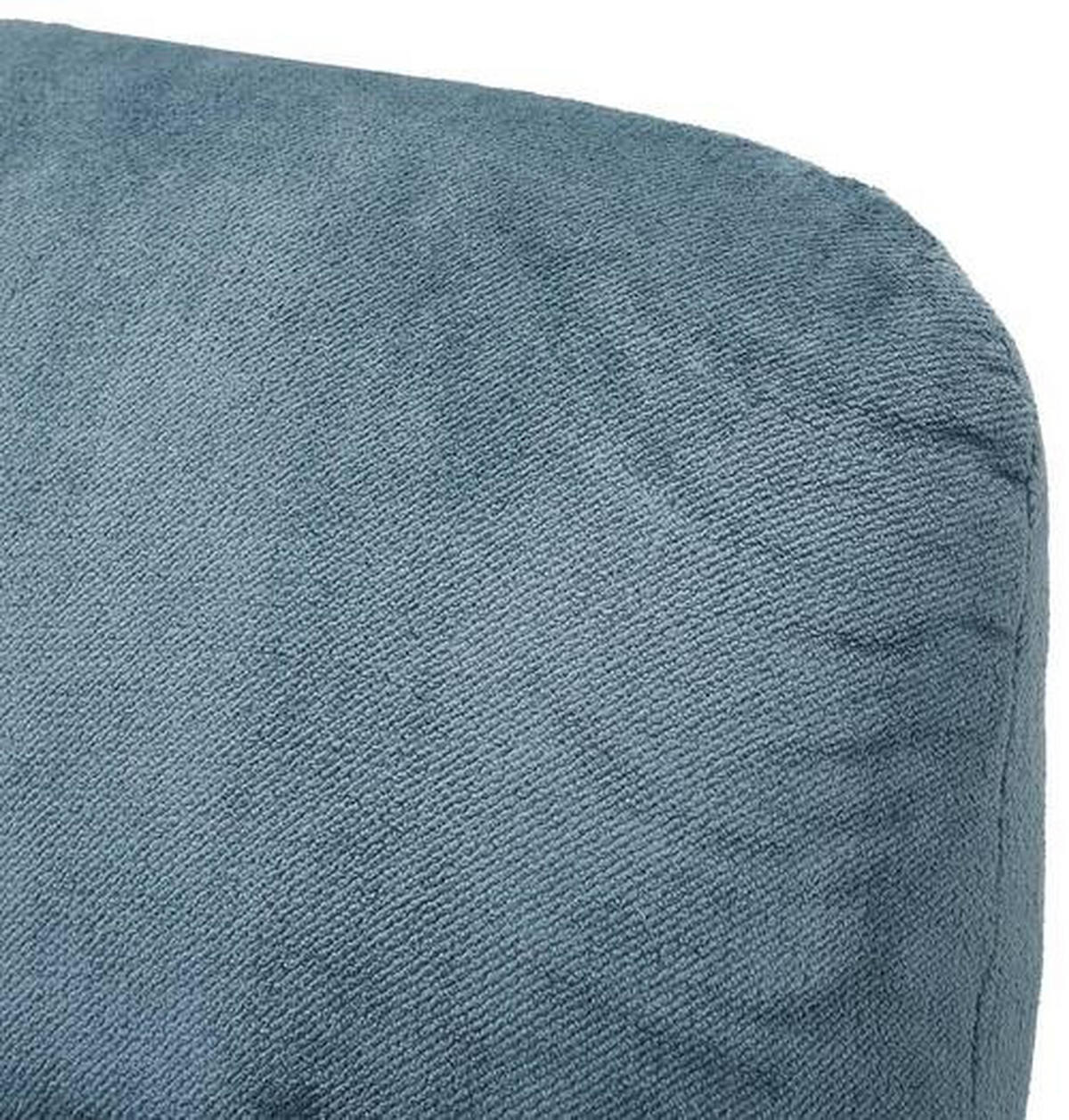 BIGSOFA in Plüsch Petrol  - Buchefarben/Petrol, Design, Holz/Textil (235/80/108cm) - MID.YOU