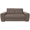 SCHLAFSOFA in Hellbraun  - Chromfarben/Hellbraun, Design, Holz/Textil (199/92/97cm) - Hom`in