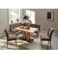 ECKBANK 225/155 cm  in Braun  - Eichefarben/Braun, Natur, Holz/Textil (225/155cm) - Moderano