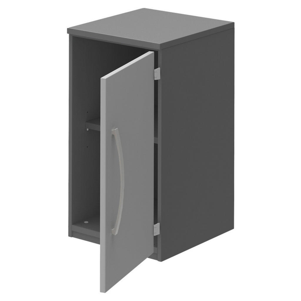 Thumbnail - Moderano Aktenschrank, Anthrazit, Hellgrau, Holzwerkstoff, 1 Fächer, 40x76.5x43 cm, Made in Germany, Typenauswahl, in ve...