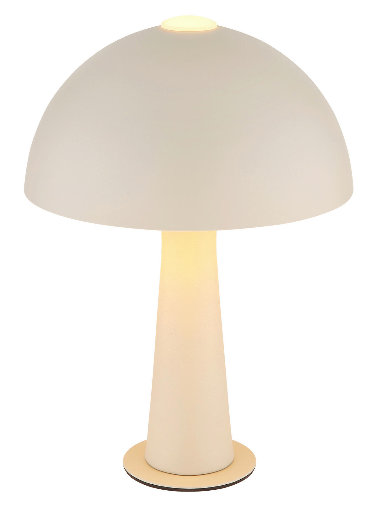 TISCHLEUCHTE Julia 20/28,5 cm  - Sandfarben/Schwarz, Design, Kunststoff/Metall (20/28,5cm) - Globo