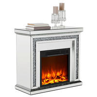 ELEKTROKAMIN - Silberfarben, LIFESTYLE, Glas (80,5/76/35,3cm) - Xora