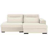 ECKSOFA Chenille Beige  - Beige/Schwarz, Design, Kunststoff/Textil (223/158cm) - Lomoco