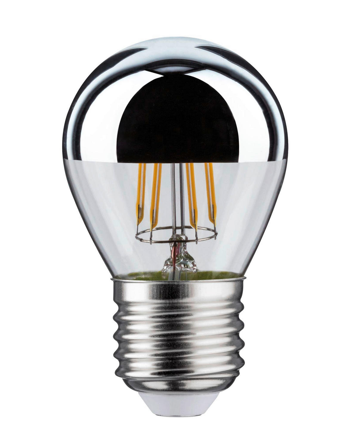 LED-LEUCHTMITTEL   E27 4,8W W 360 lm  - Klar/Silberfarben, Basics, Glas (7,2cm) - Paulmann