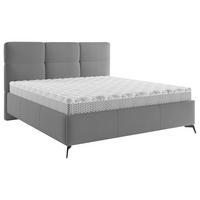 POLSTERBETT 140/200 cm  in Dunkelgrau  - Dunkelgrau/Schwarz, Modern, Holz/Textil (140/200cm) - Boxxx