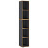 AKTENREGAL 30/183/33 cm  - Honigeiche/Anthrazit, Design, Holzwerkstoff/Kunststoff (30/183/33cm) - MID.YOU