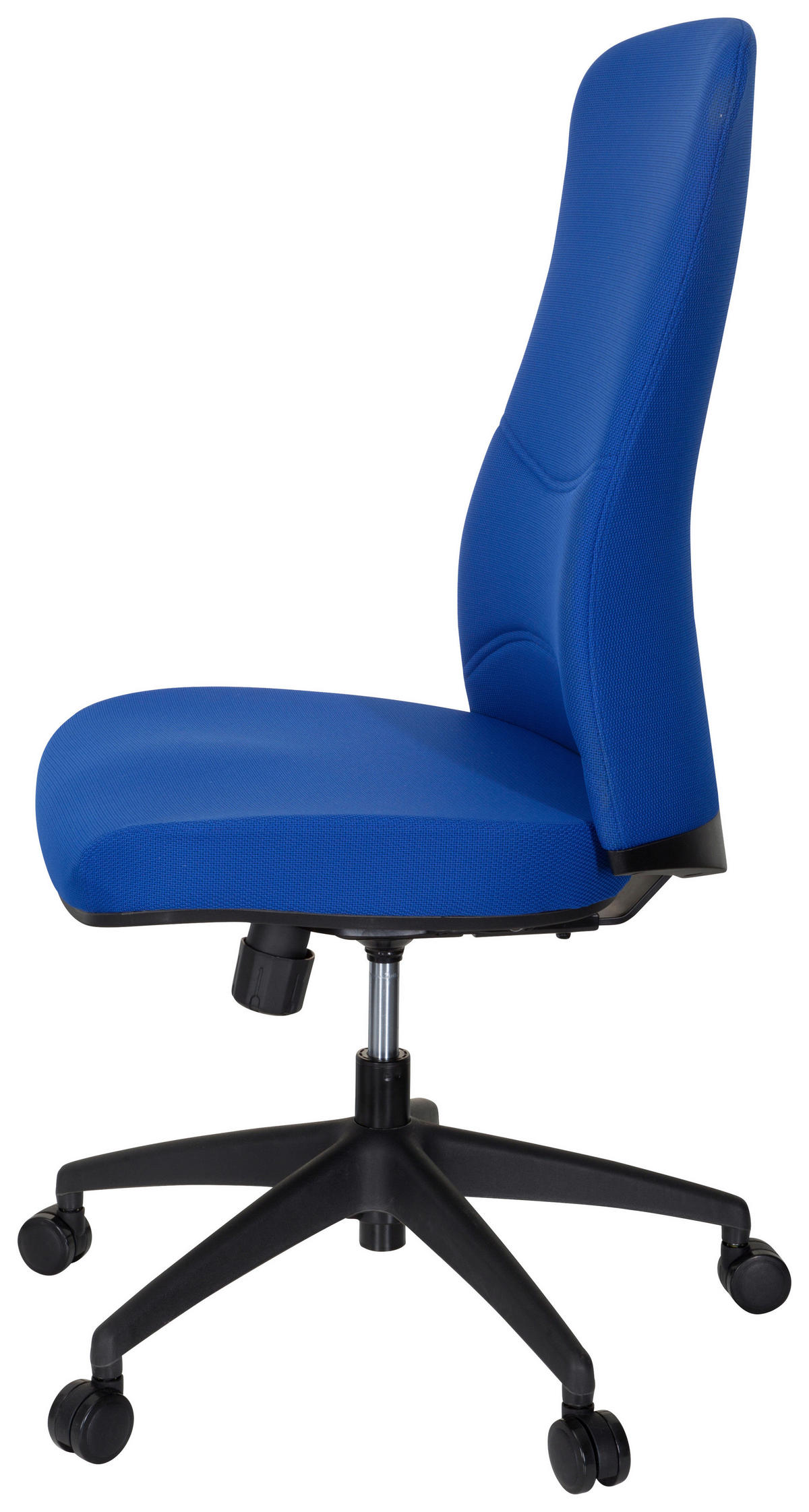 OTOČNÁ ŽIDLE, plochá tkanina, modrá, černá - modrá/černá, Moderní, textil/plast (54/116/65cm) - MID.YOU