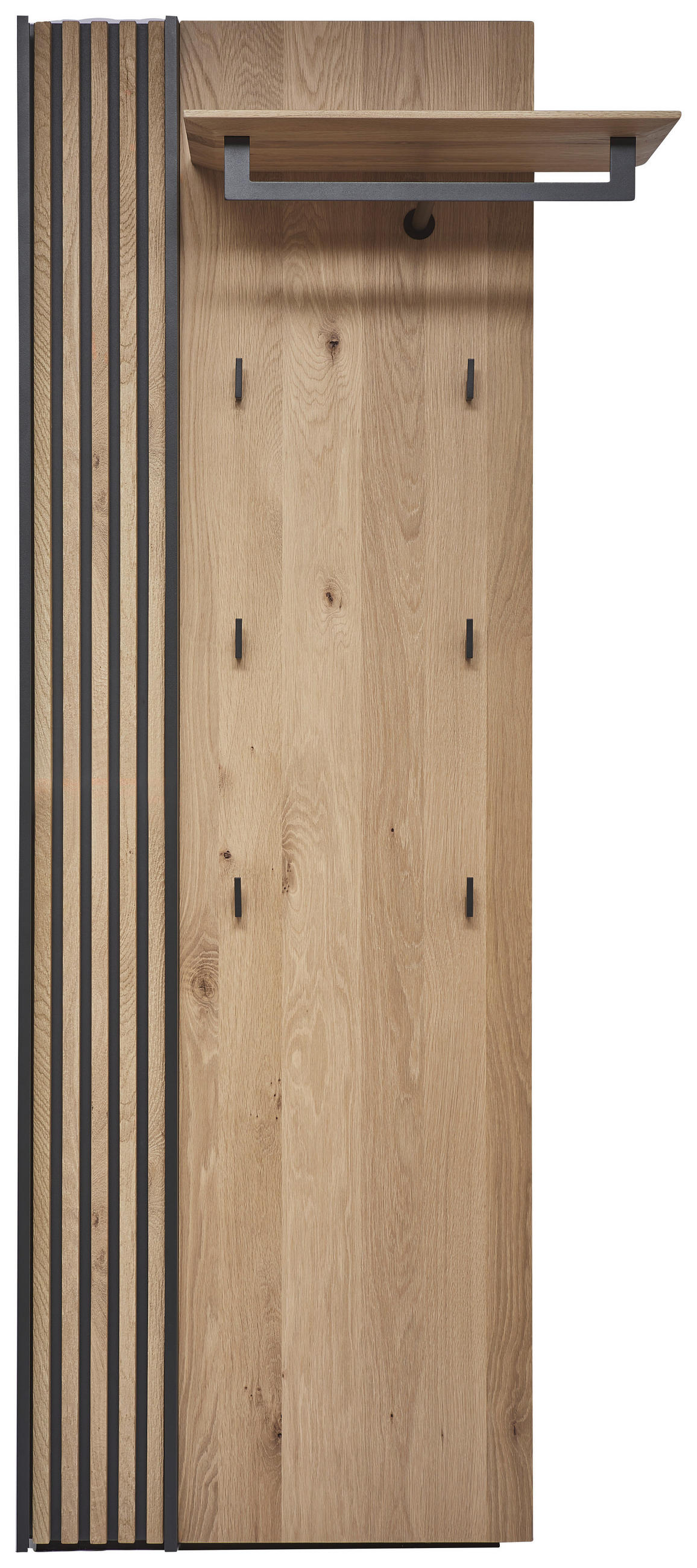 GARDEROBENPANEEL  in 79/196/35 cm  - Eichefarben, Design, Holz/Metall (79/196/35cm) - Johann Jakob