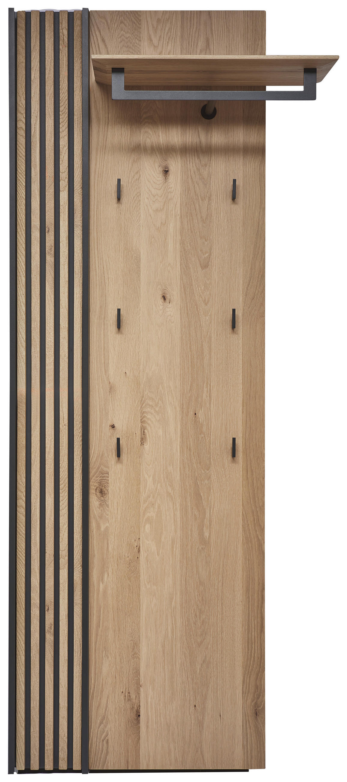 GARDEROBENPANEEL  in 79/196/35 cm  - Eichefarben, Design, Holz/Metall (79/196/35cm) - Johann Jakob