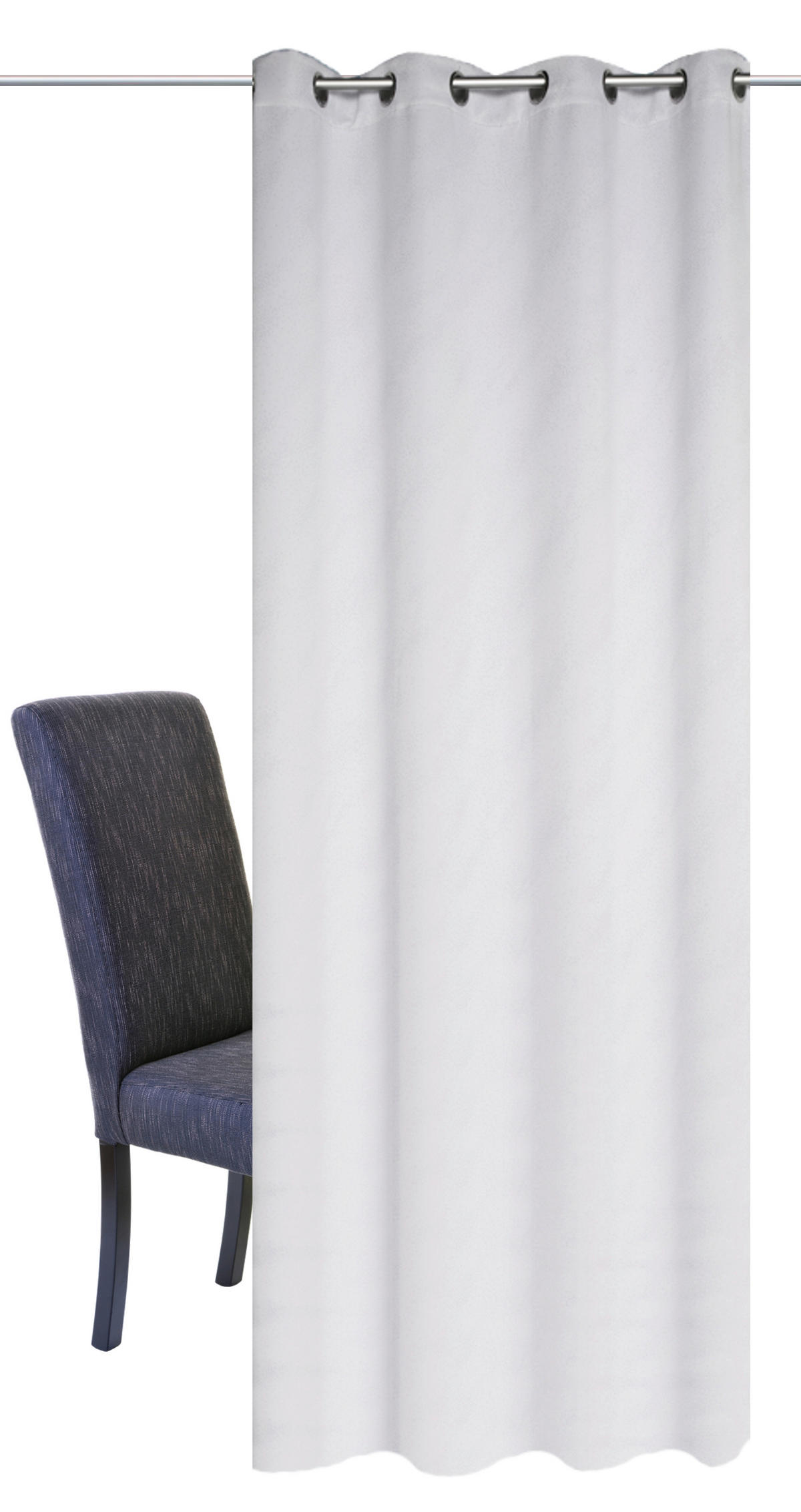 ÖSENSCHAL GALAXY blickdicht 135/245 cm   - Weiß, Basics, Textil (135/245cm)