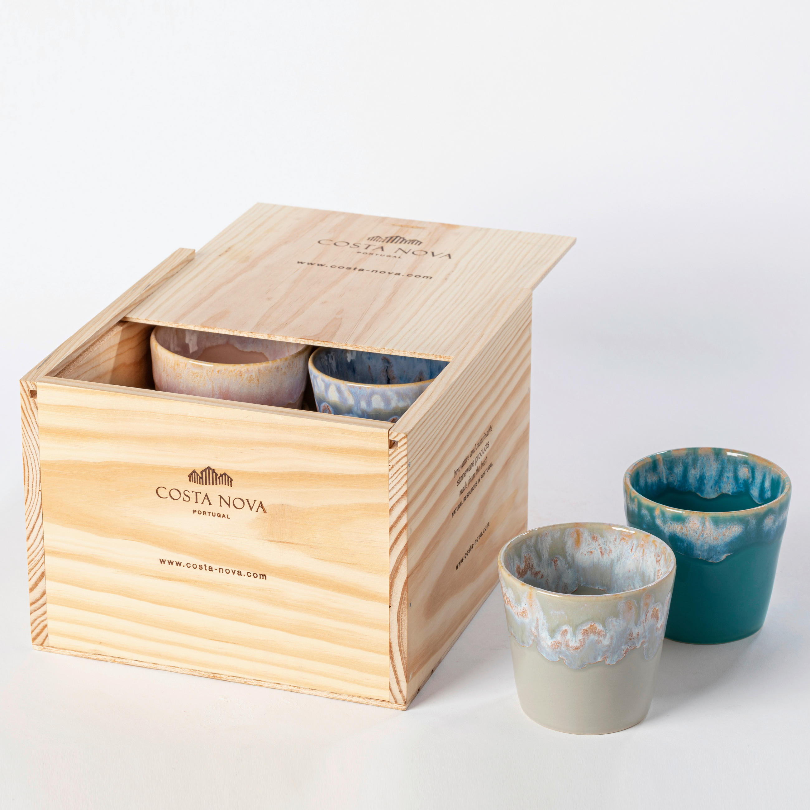TASSENSET GRESPRESSO 8-teilig  - Multicolor, Basics, Keramik - Costa Nova