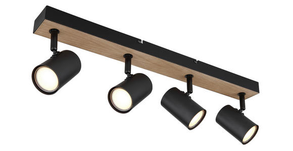 STRAHLER 55,5/6/13,5 cm - Schwarz, Basics, Holz/Metall (55,5/6/13,5cm) - Novel