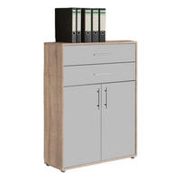 AKTENSCHRANK 84,4/113,6/33 cm  - Hellgrau/Sonoma Eiche, LIFESTYLE, Holzwerkstoff (84,4/113,6/33cm) - MID.YOU