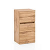 UNTERSCHRANK 40/79/35 cm   - Eiche Wotan/Silberfarben, Natur, Holzwerkstoff/Kunststoff (40/79/35cm) - Xora