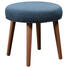 HOCKER in Holz, Textil Blau, Naturfarben, Türkis - Türkis/Blau, Design, Holz/Textil (39/35cm) - Carryhome HOCKER in Holz, Textil Blau, Naturfarben, Türkis - Türkis/Blau, Design, Holz/Textil (39/35cm) - Carryhome