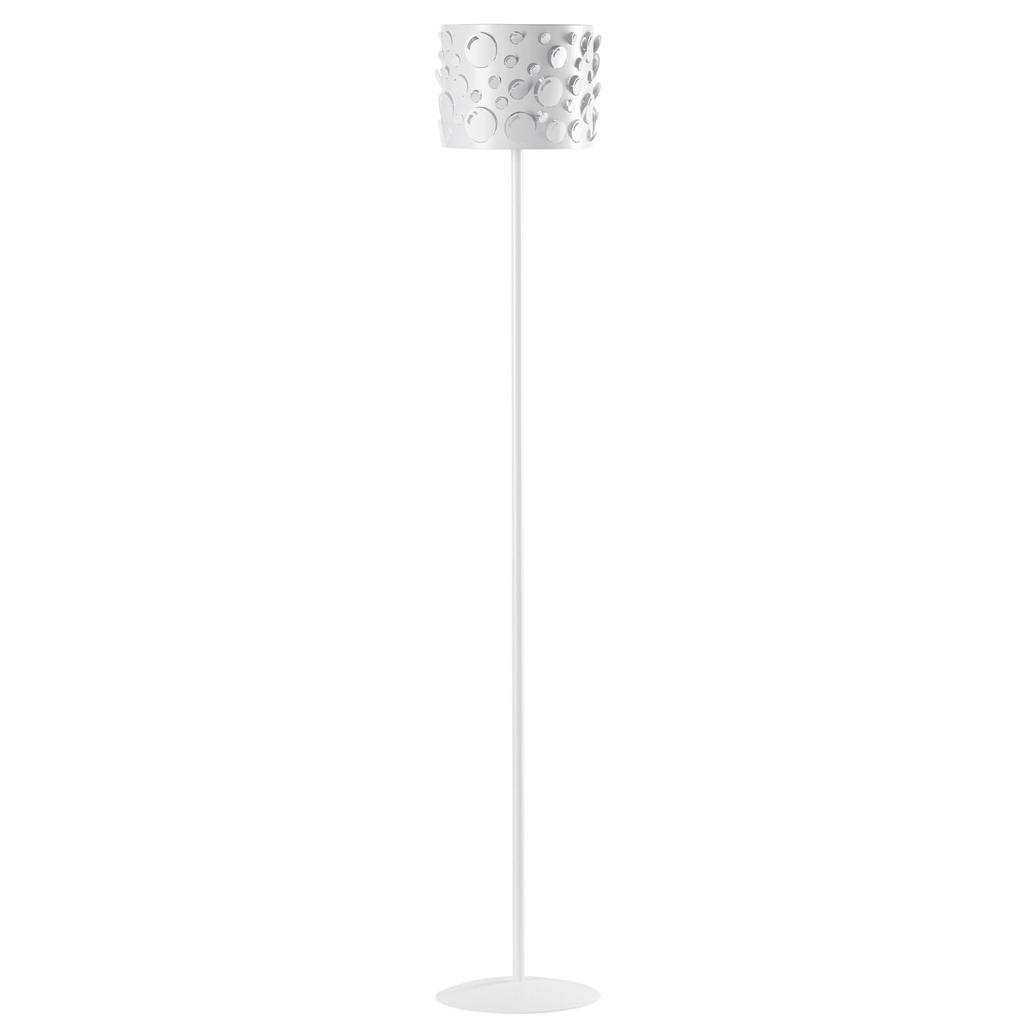 STEHLEUCHTE 4895 BOLLICINE 30/30/164 cm   - Weiß Hochglanz/Schwarz, Design, Kunststoff/Metall (30/30/164cm)