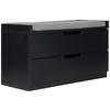 GARDEROBENBANK Leinenoptik Grau, Schwarz  - Schwarz/Grau, Design, Textil (80/44,5/35,5cm) - MID.YOU