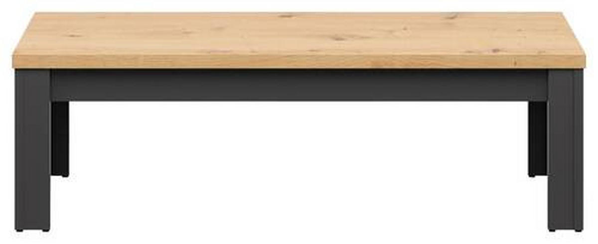 COUCHTISCH in Holzwerkstoff 130/65/40 cm  - Graphitfarben/Eiche Artisan, Design, Holzwerkstoff (130/65/40cm)