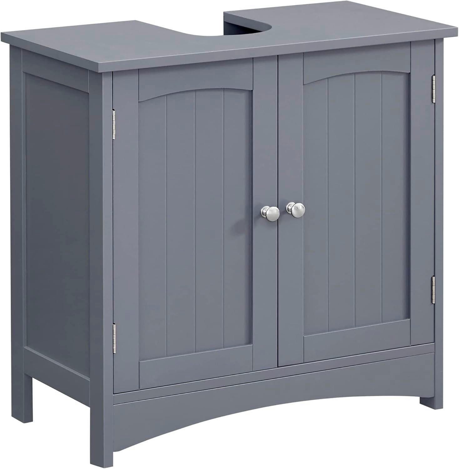 WASCHBECKENUNTERSCHRANK 60/60/30 cm  - Silberfarben/Grau, MODERN, Holzwerkstoff/Metall (60/60/30cm) - MID.YOU