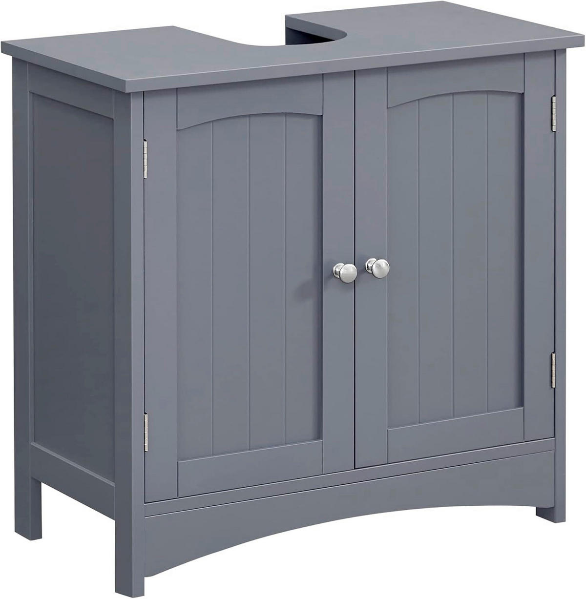 WASCHBECKENUNTERSCHRANK 60/60/30 cm  - Silberfarben/Grau, MODERN, Holzwerkstoff/Metall (60/60/30cm) - MID.YOU