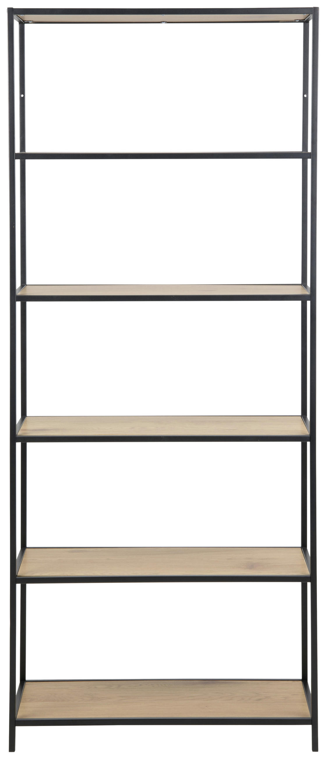 REGAL Eichefarben  - Eichefarben/Schwarz, Trend, Holzwerkstoff/Metall (77/185/35cm) - MID.YOU