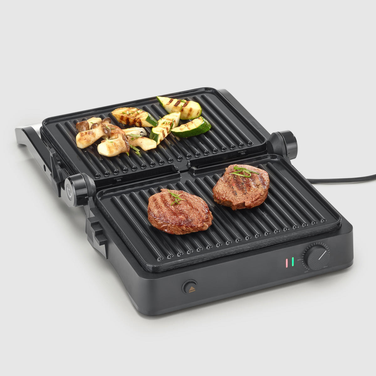 KONTAKTGRILL  - Schwarz, Basics (32/35/13cm) - Severin