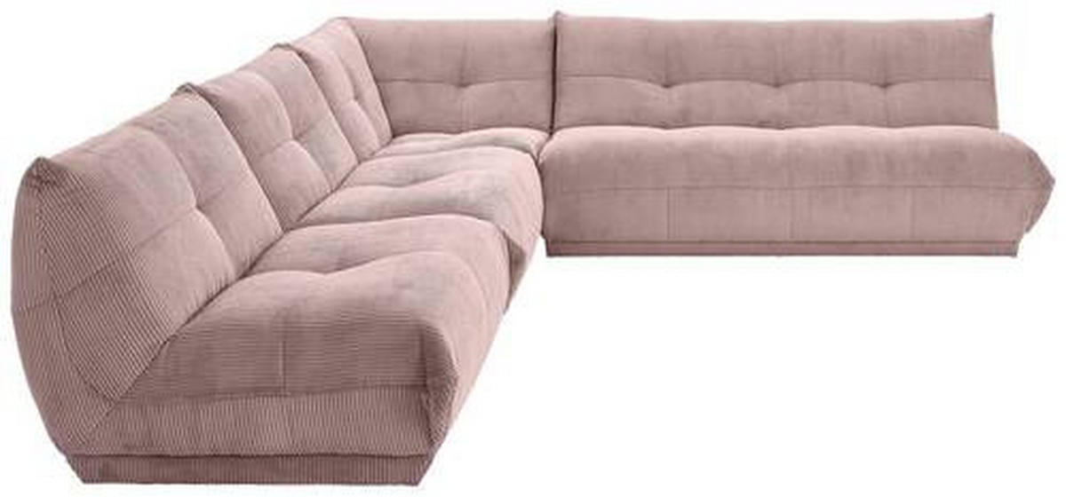 ECKSOFA in Cord Altrosa  - Altrosa, Trend, Textil (315/285cm) - Livetastic