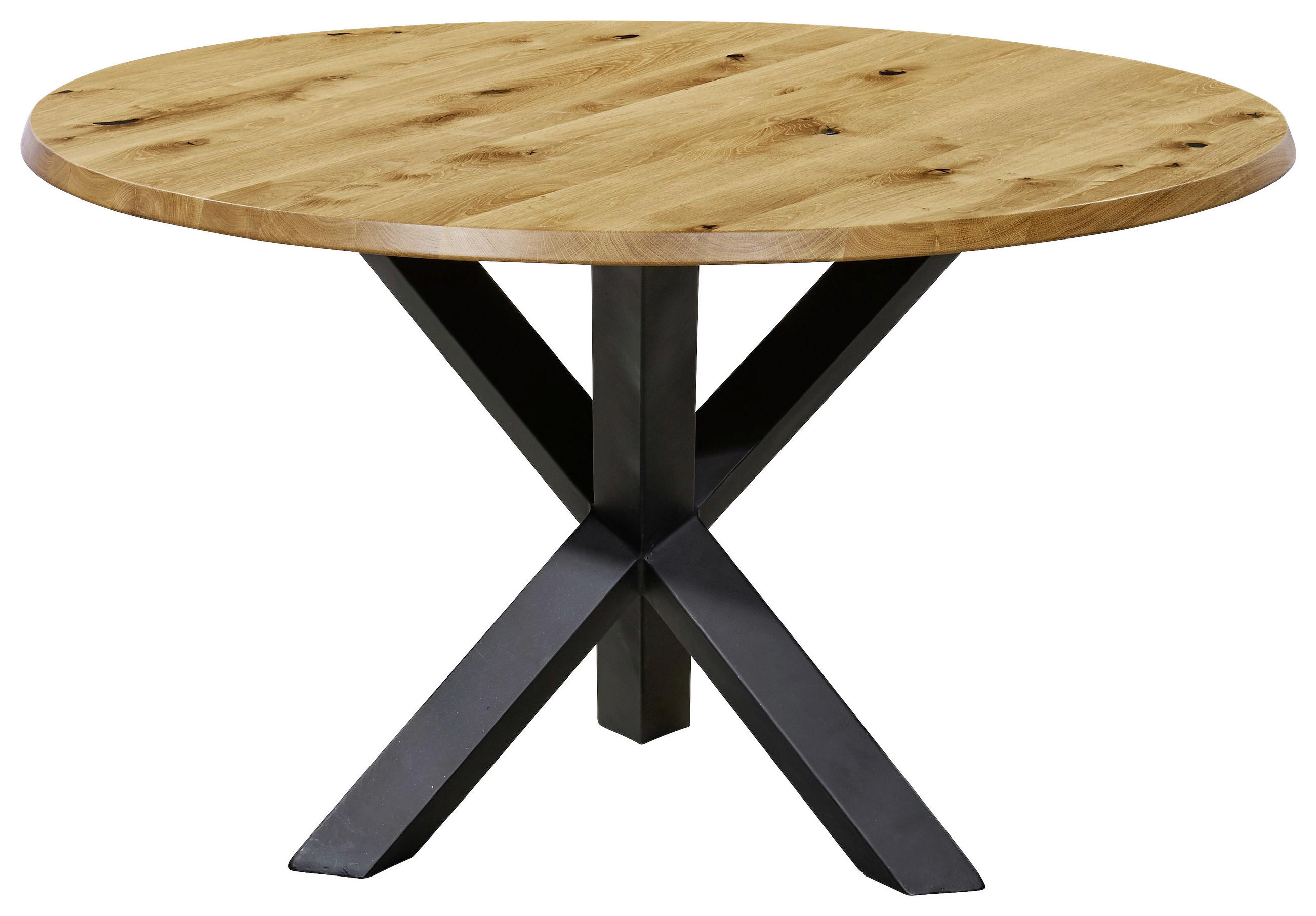 ESSTISCH in Holz 130/130/76 cm  - Wildeiche/Eichefarben, Design, Holz/Metall (130/130/76cm) - Musterring