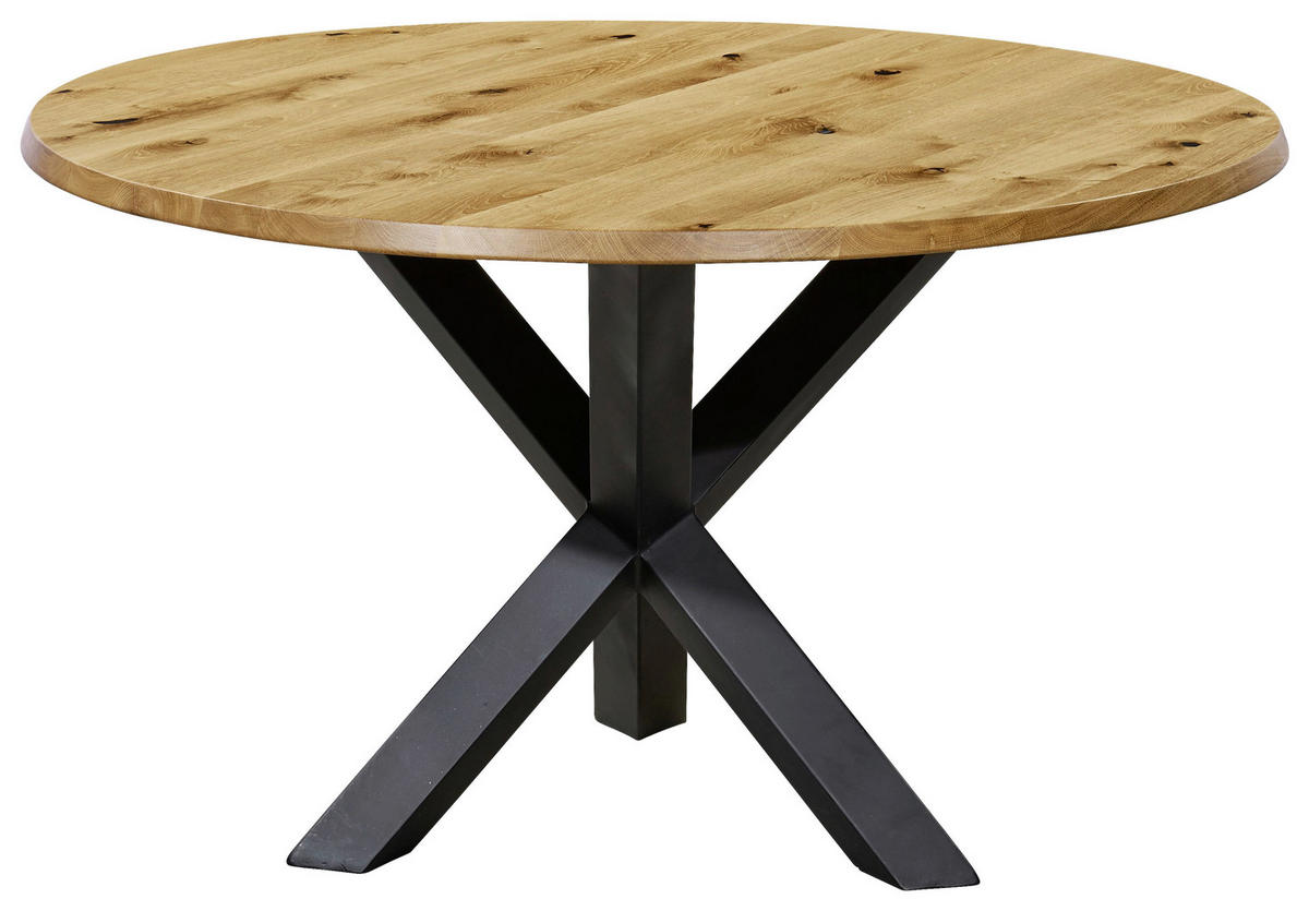 ESSTISCH in Holz 130/130/76 cm  - Wildeiche/Eichefarben, Design, Holz/Metall (130/130/76cm) - Musterring