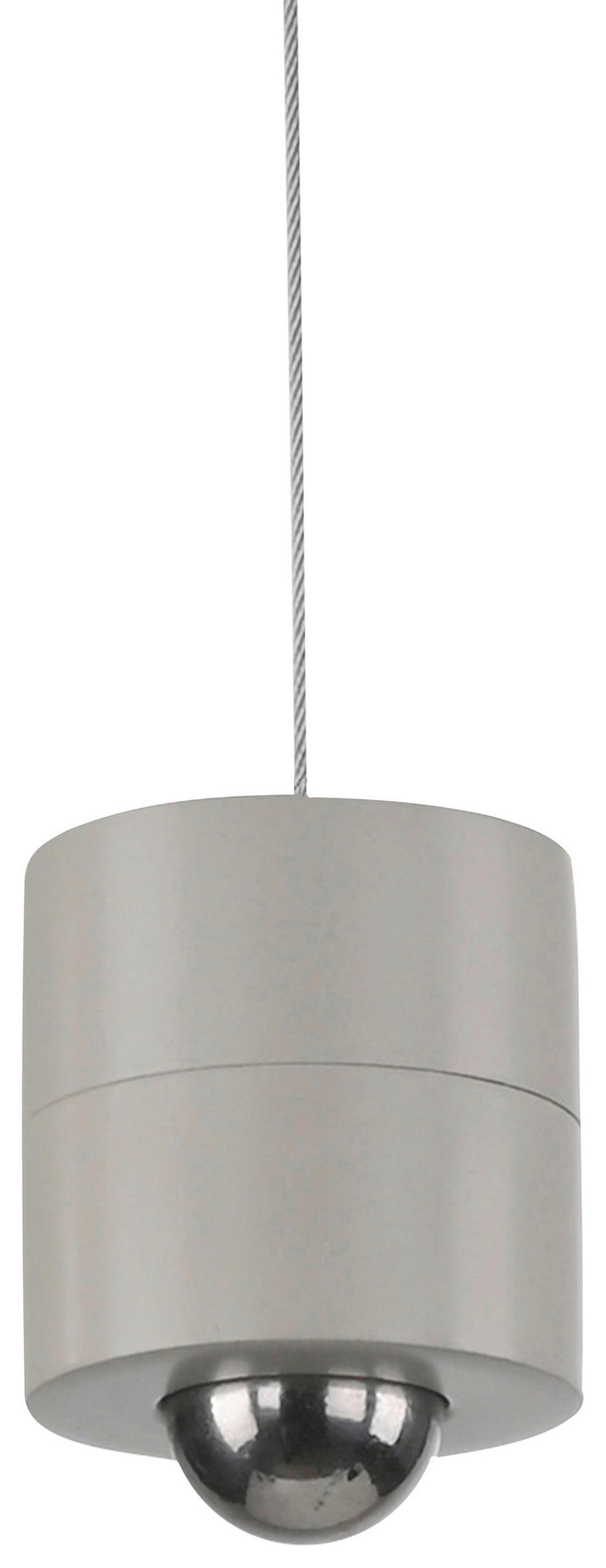 AKKU-LED-HÄNGELEUCHTE 4/4/200 cm   - Greige, Design, Kunststoff/Metall (4/4/200cm)