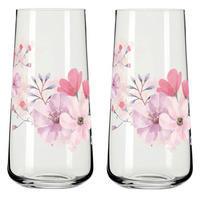 GLÄSERSET Sommersonett  2-teilig  - Pink/Transparent, Design, Glas (8.2/16.6cm) - Ritzenhoff