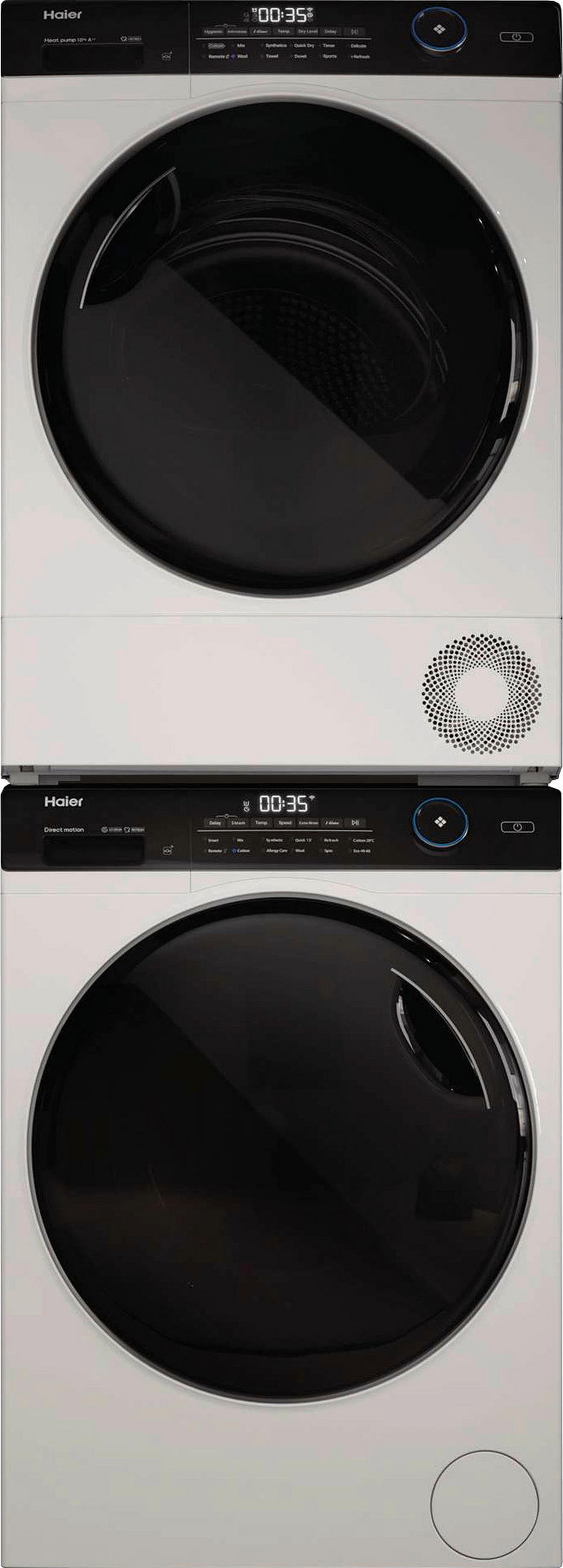 WASCHTURM-SET   - Weiss, Basics, Metall (59,6/179,2/58,3cm) - Haier