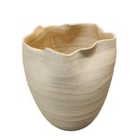 VASE 22 cm  - Creme, Trend, Keramik (19/22cm)