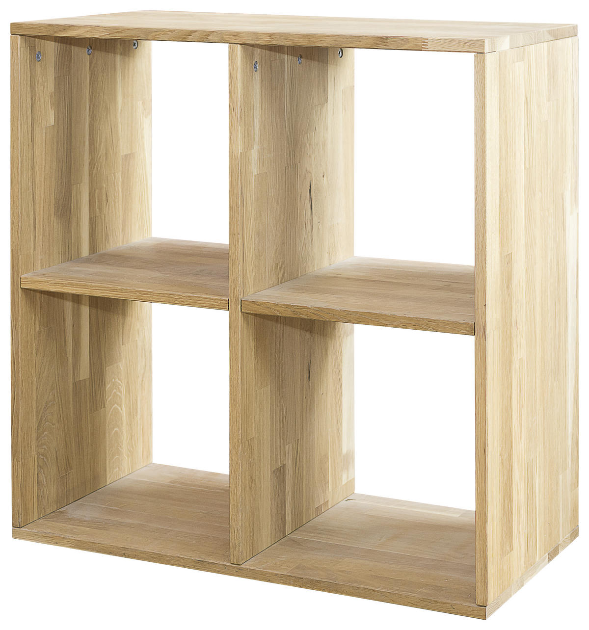 REGAL Wildeiche massiv Eichefarben  - Eichefarben, Natur, Holz (75,4/75,4/35cm) - Livetastic