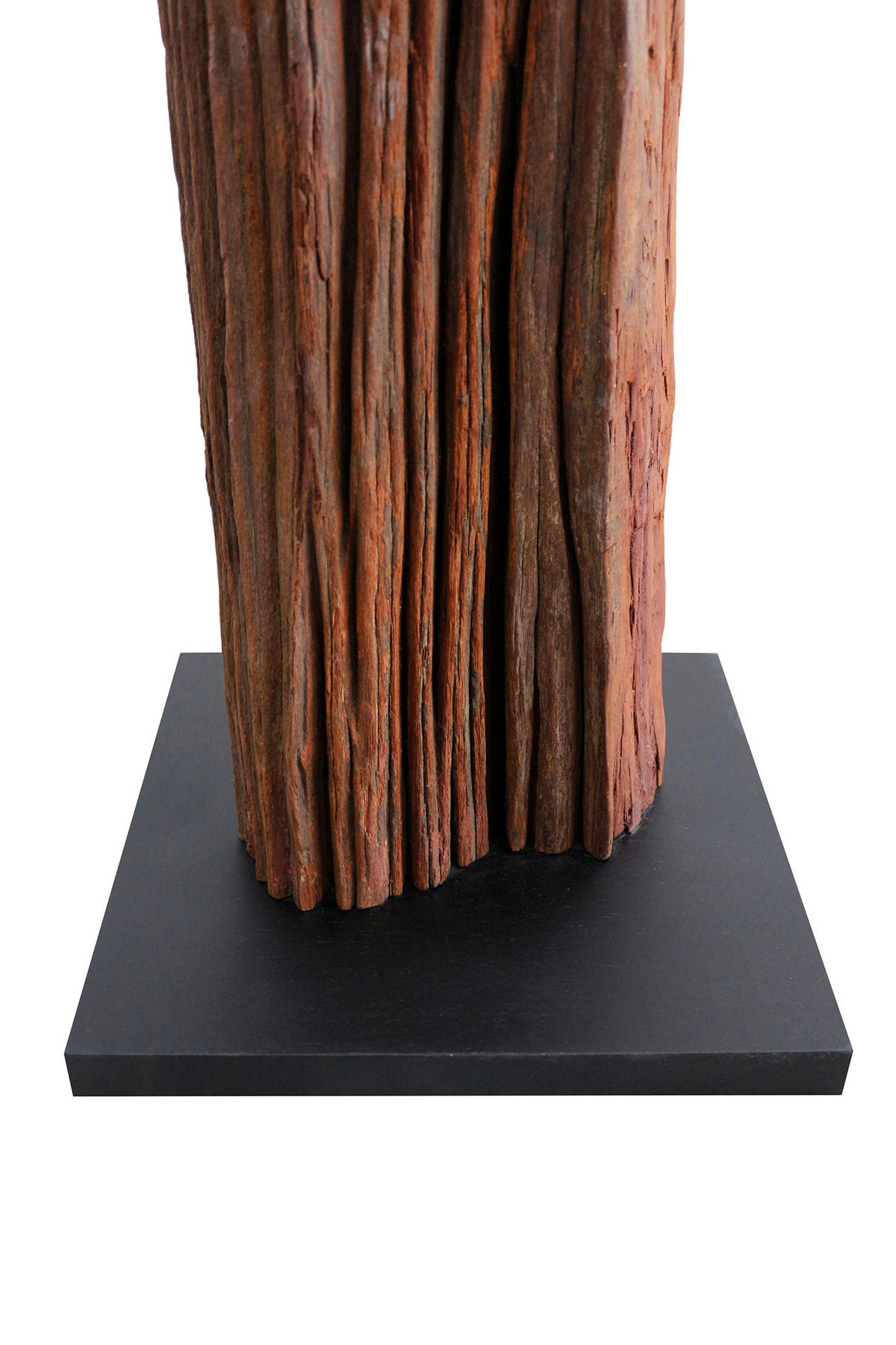 STEHLEUCHTE  30/175/30 cm   - Schwarz/Naturfarben, Design, Holz/Textil (30/175/30cm) - P & B