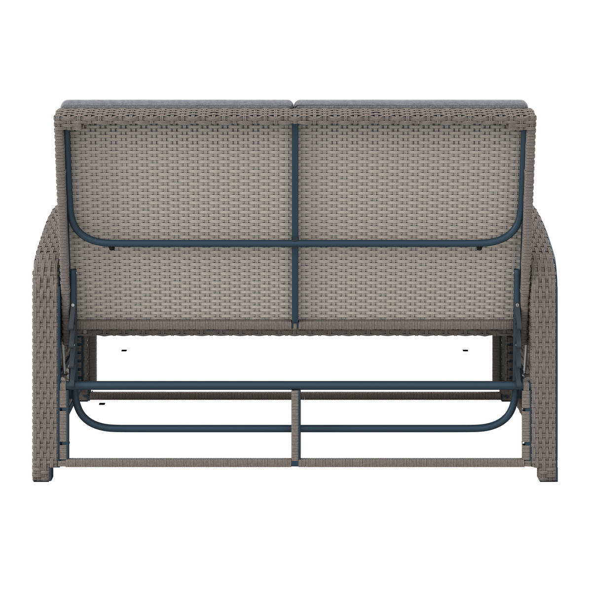 LOUNGESOFA 126/110/95/30,5/82/64 cm Stahl  - Grau, MODERN, Kunststoff/Textil (126/110/95/30,5/82/64cm) - Ambia Garden