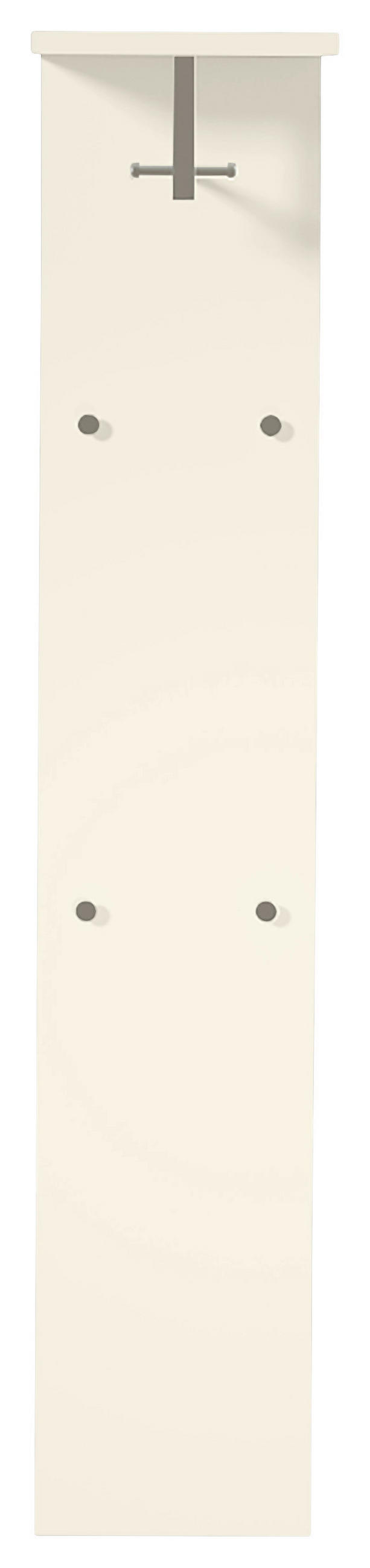 GARDEROBENPANEEL  in 33/167/31 cm  - Sandfarben/Chromfarben, Design, Holzwerkstoff/Metall (33/167/31cm) - Moderano