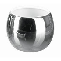 Pahar Pentru Periuțe De Dinți ceramică  - culoare inox, Basics, ceramică (9/7,5cm) - Sadena