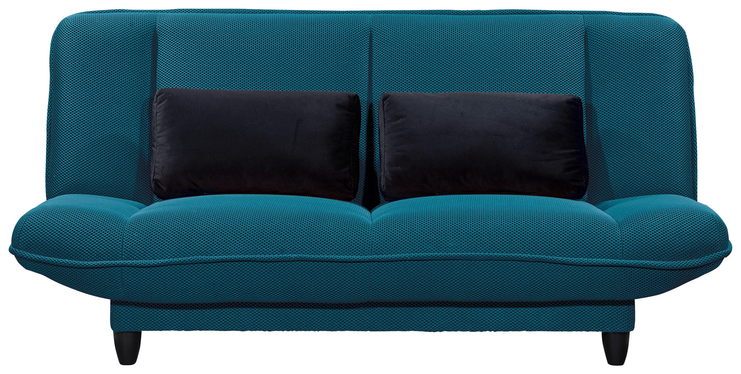 SCHLAFSOFA  in Webstoff Petrol  - Petrol/Schwarz, KONVENTIONELL, Kunststoff/Textil (200/88/90cm) - MID.YOU