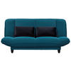 SCHLAFSOFA  in Webstoff Petrol  - Petrol/Schwarz, KONVENTIONELL, Kunststoff/Textil (200/88/90cm) - MID.YOU