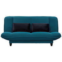 SCHLAFSOFA  in Webstoff Petrol  - Petrol/Schwarz, KONVENTIONELL, Kunststoff/Textil (200/88/90cm) - MID.YOU