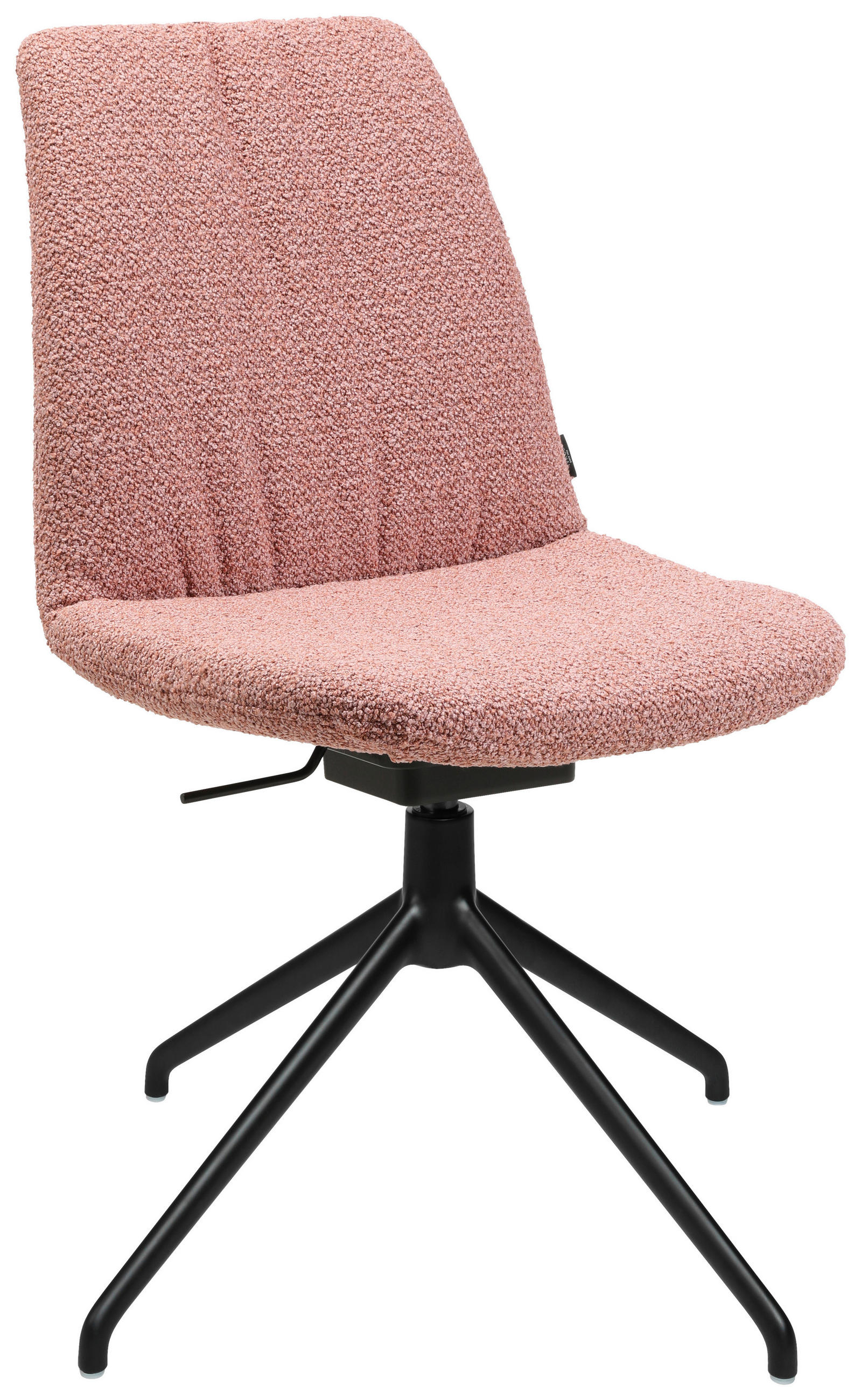 STUHL  in Aluminium Flachgewebe Metall, Textil  - Schwarz/Rosa, Design, Textil/Metall (46/85-88/55cm) - Johann Jakob