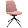STUHL  in Aluminium Flachgewebe  - Schwarz/Rosa, Design, Textil/Metall (46/85-88/55cm) - Johann Jakob