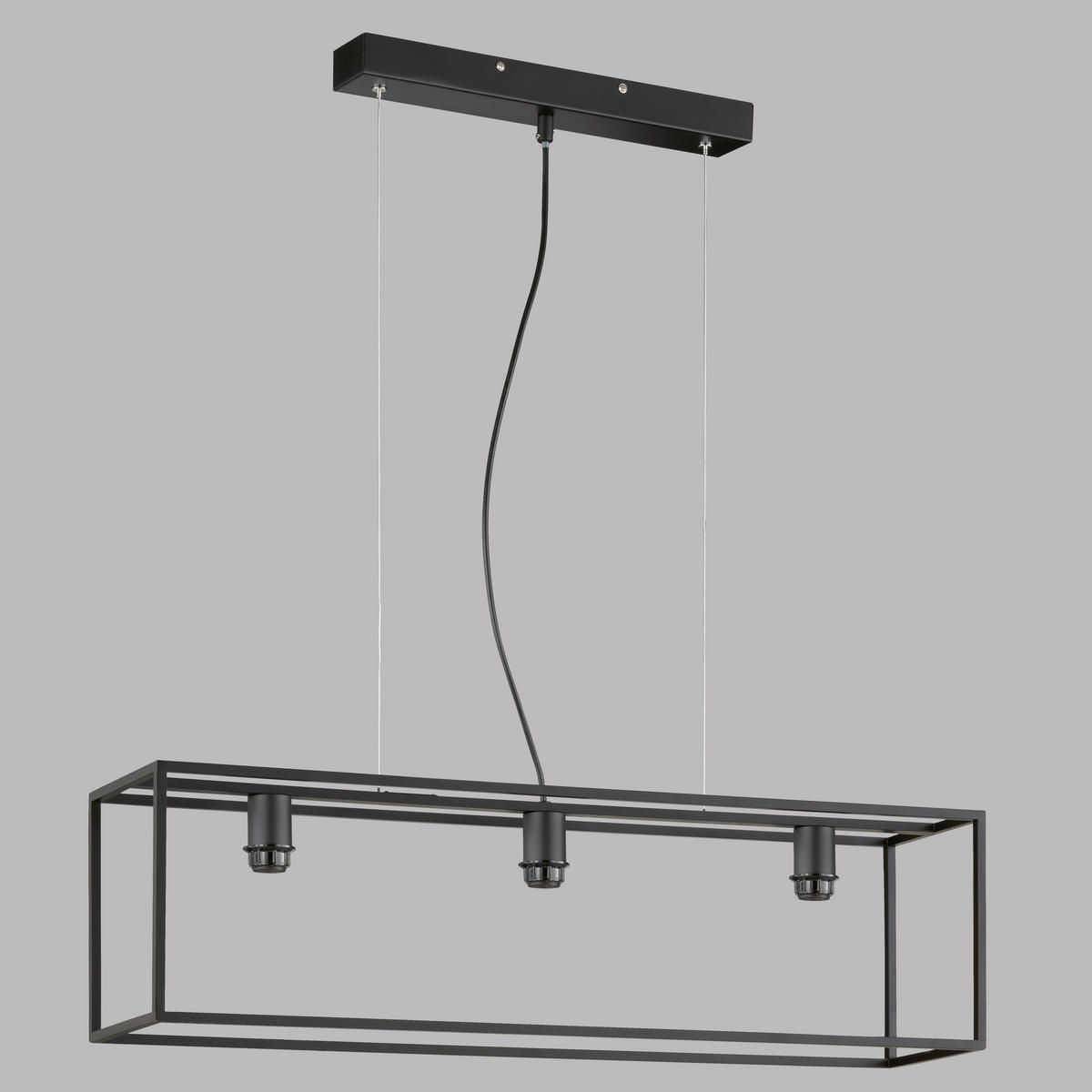 HÄNGLAMPA Modular M 20/90 cm  - svart, Basics, metall (20/90cm) - Fischer & Honsel