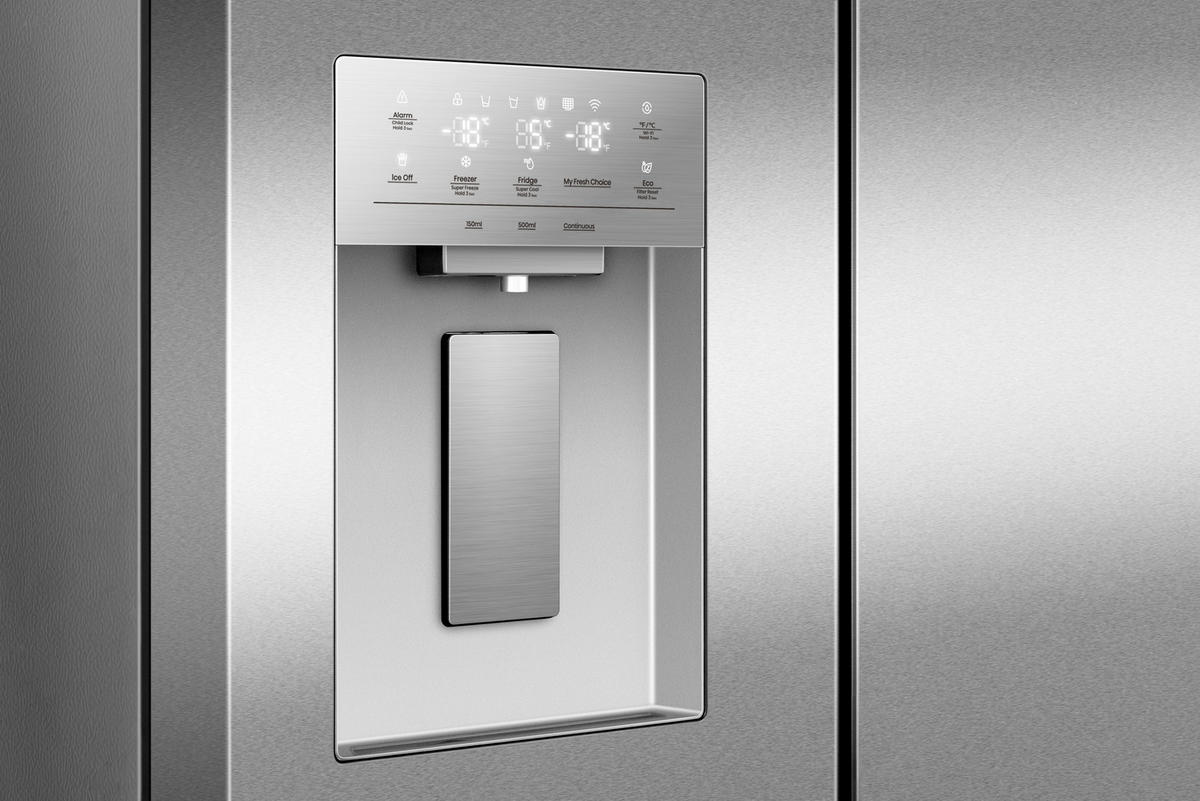 KÜHL-GEFRIER-KOMBINATION 79,4/178,5/69,8 cm RQ5P470SYID  - Edelstahlfarben, Trend, Glas/Kunststoff (79,4/178,5/69,8cm) - Hisense