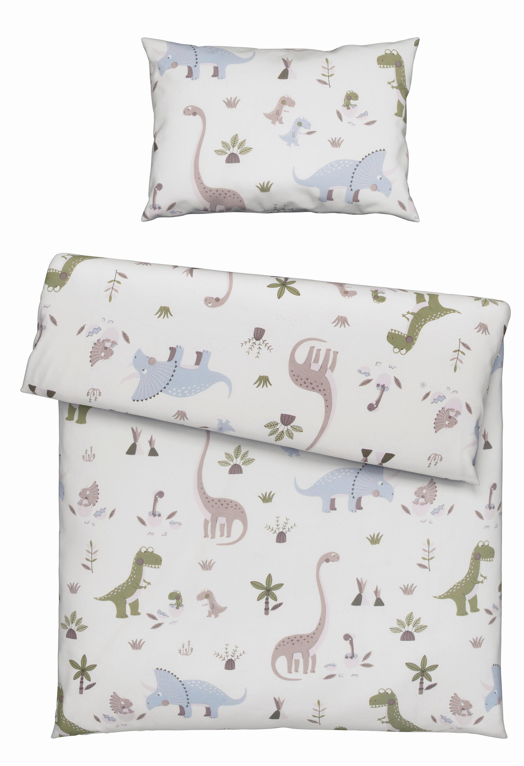 Avelia Babybettwäsche Dino Mehrfarbig 100x135 cm