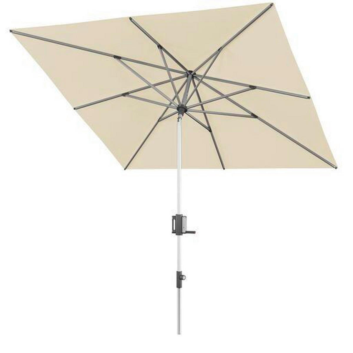 SONNENSCHIRM 240x240 cm Creme  - Creme/Alufarben, Basics, Textil/Metall (240/224-257cm) - KNIRPS